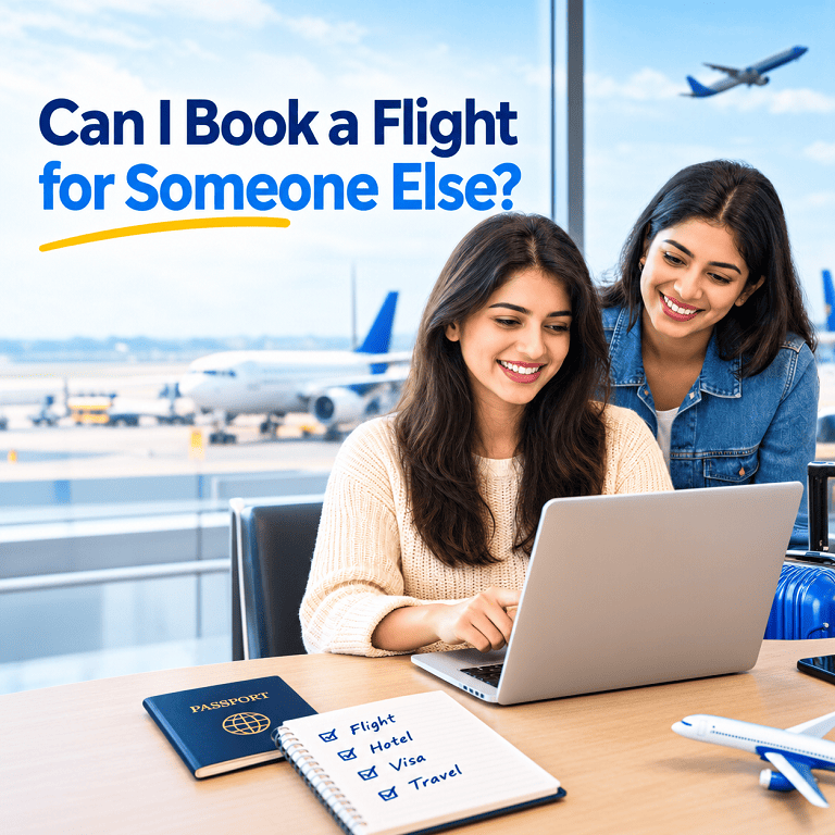 Can i book a flight for someone else
